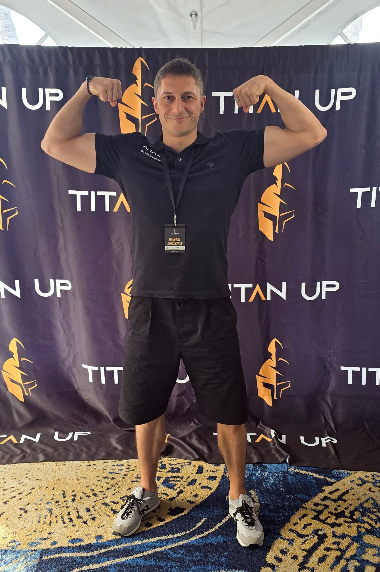 Dmitry Krotov speaking at the Titan Up conference