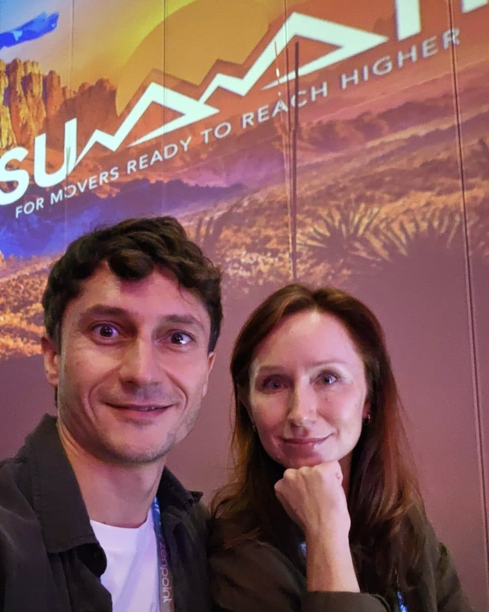 Dmitry Krotov and Daria Peretto at SmartMoving's Summit 2026